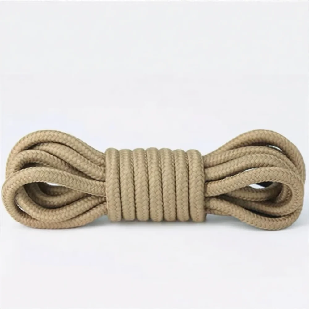 Solid Color Round Shoelaces For Martin Boots Sneakers Casual Shoes Athletic Shoe Strings High Quality Durable Cord Ties