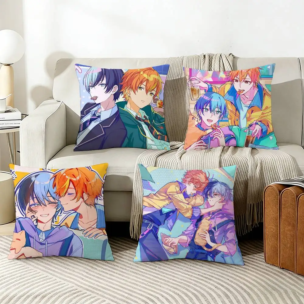 

A-Akitoya Akito T-Toya Pillow Case Living Room Sofa Cushion Cover Suitable For Home Bedroom Room Decoration