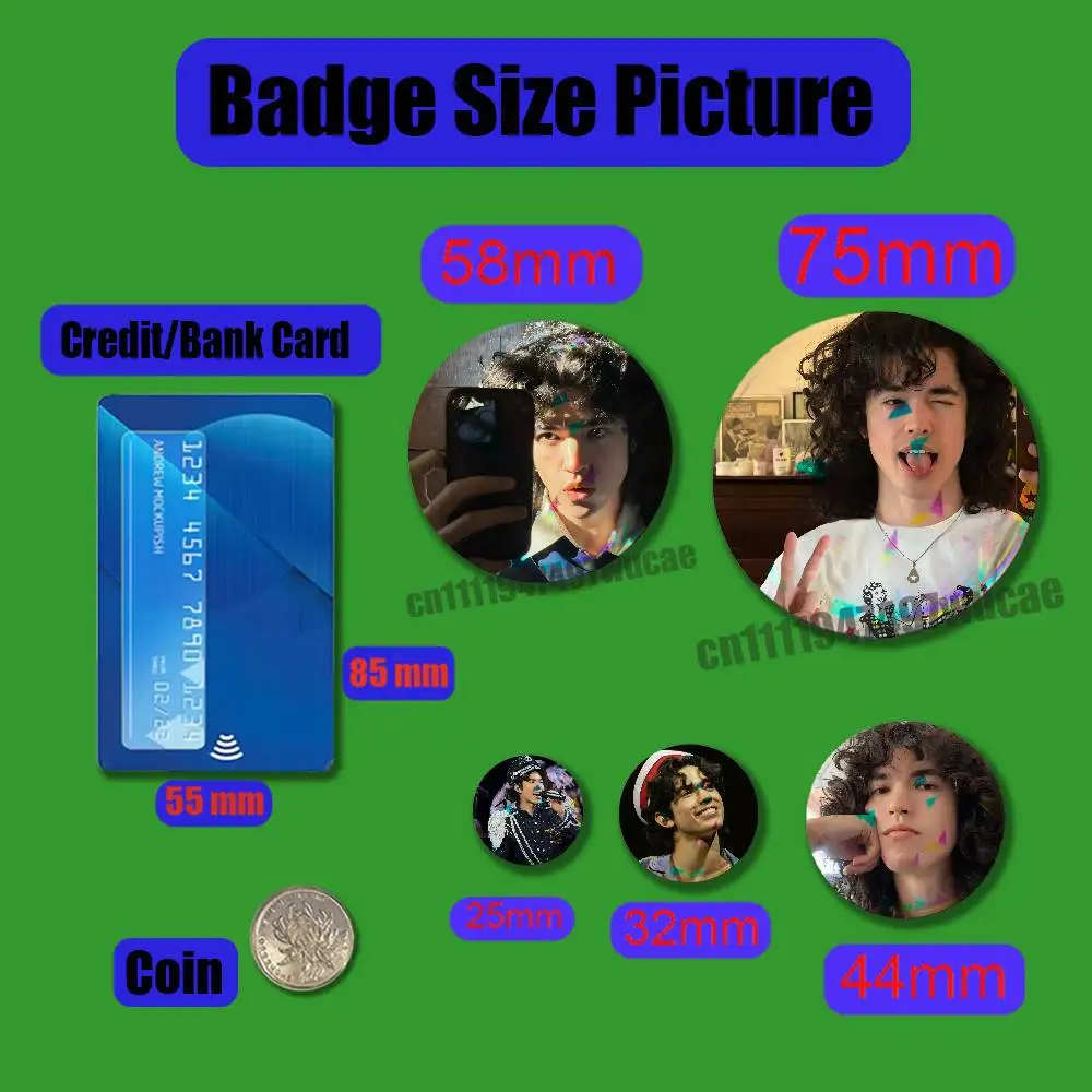 For Conan Gray Singer Badge Cover Custom Pin Insignia Emblem Round 32mm Button Hats Laser Film