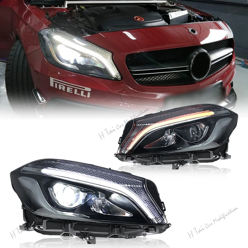 

LED Head Lights For Benz W176 A class A45 A180 A200 2013-2018 Headlights High Beam Low Beam Turn Signal Car Light Assemblies