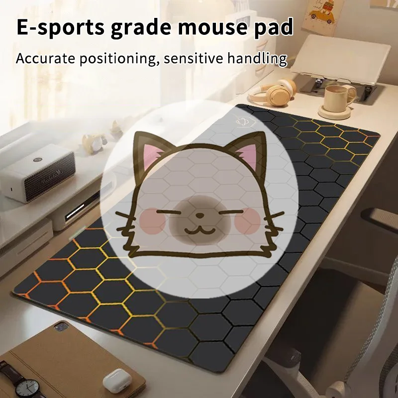 New Large Size Gaming Mouse Pad Non-slip Rubber PC Desk Mat Keyboard Pad Computer Desk Pad Laptop Mouse Mat For Office Gaming