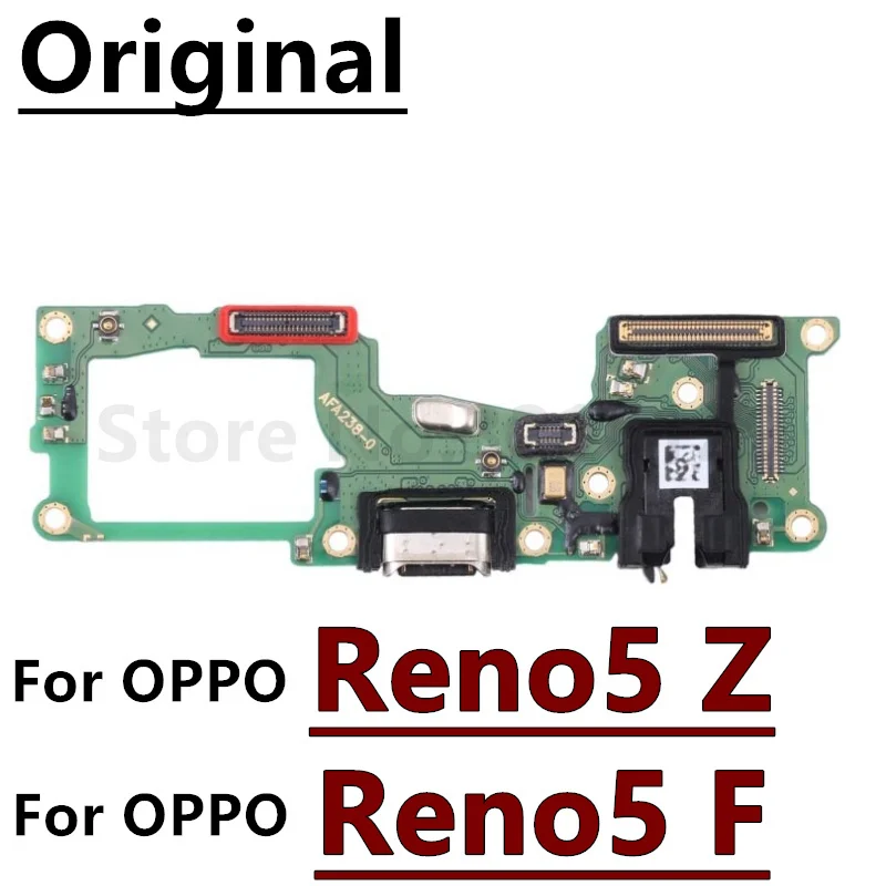 Original USB Charger Dock Board For OPPO Reno5 Lite Pro+ Reno6 Z Reno7 Pro Lite USB Charging Jack Port Connector Flex Cable