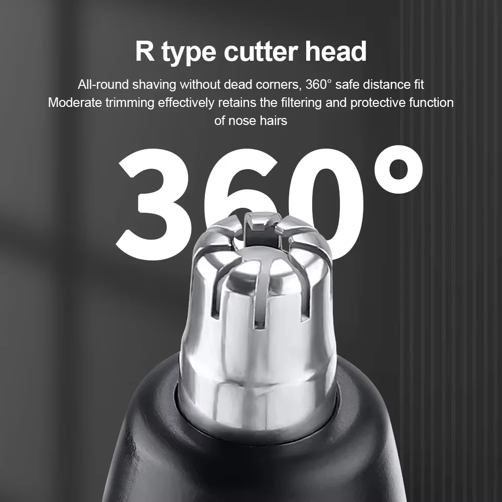 Xiaomi LED Portable Display Home Nose Hair Remover Electric Nose Hair Trimmer USB Charging Safety Face Hair Cleaning Care Kit