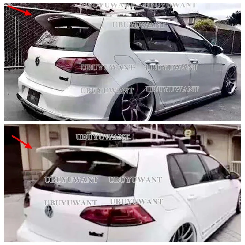 FRP Material Rear Roof Trunk Spoiler Wing Car Styling For Volkswagen VW GOLF 7 MK7 MK7.5 (Not For GTI R) Spoiler 2014-Up