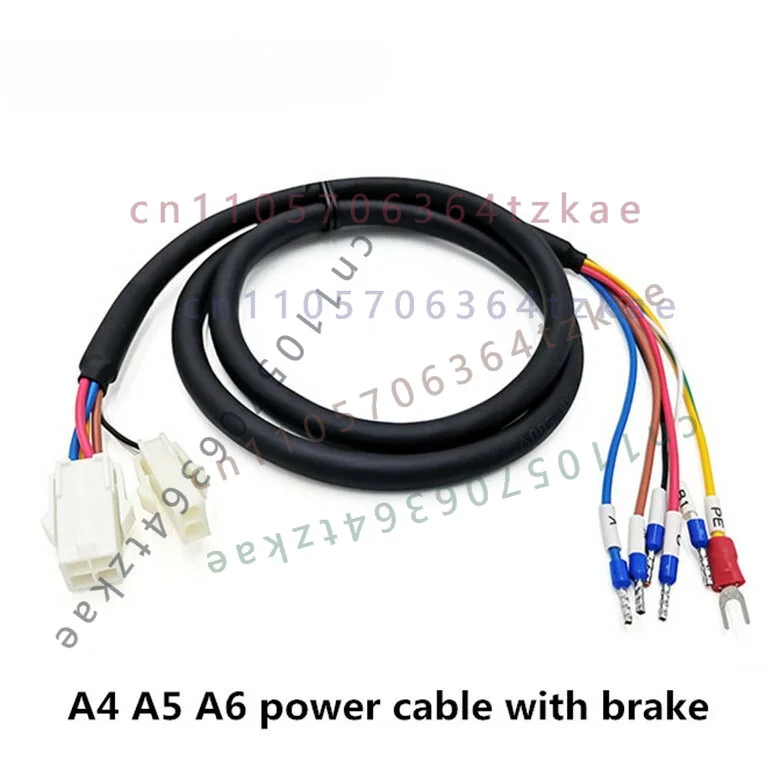 1PCS Servo Brake Power Cable Connector For Panasonic A4 A5 A6 2-10 Meters