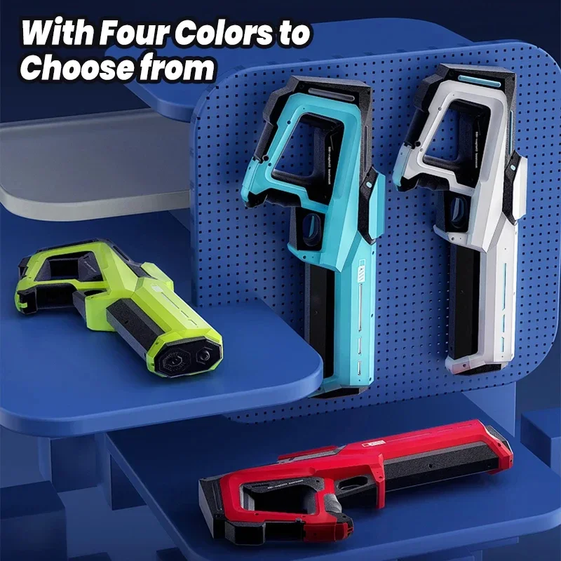 Electric Continuous Shooting Water Gun Toy, Summer Outdoor Fully Automatic Spray High-Pressure Swimming Pool Water Play Toy Gift