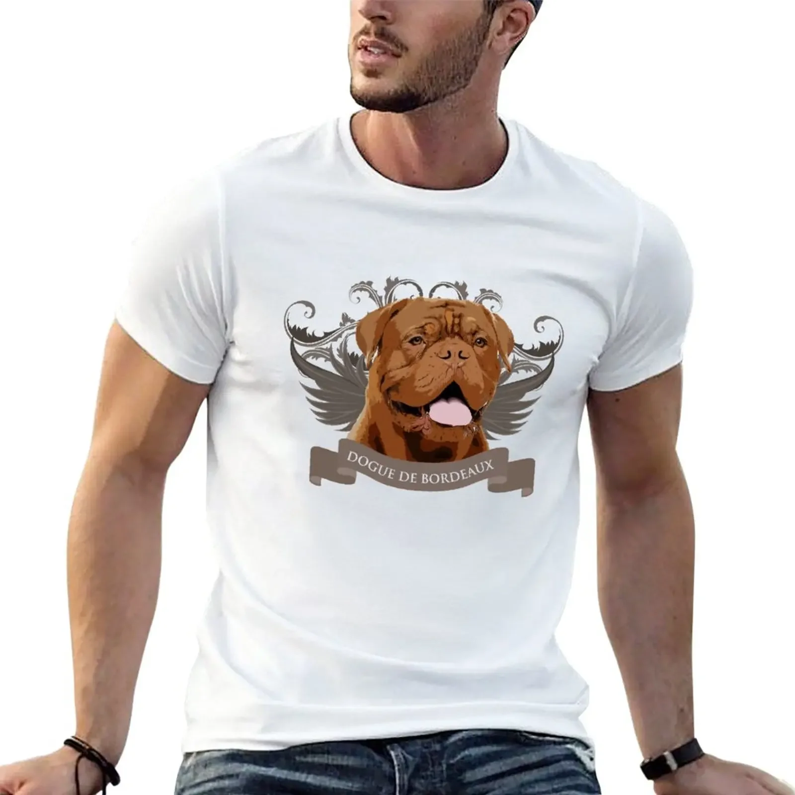 New Dogue de Bordeaux French Mastiff T-Shirt funny t shirts aesthetic clothes animal print shirt for boys mens plain t shirtsman