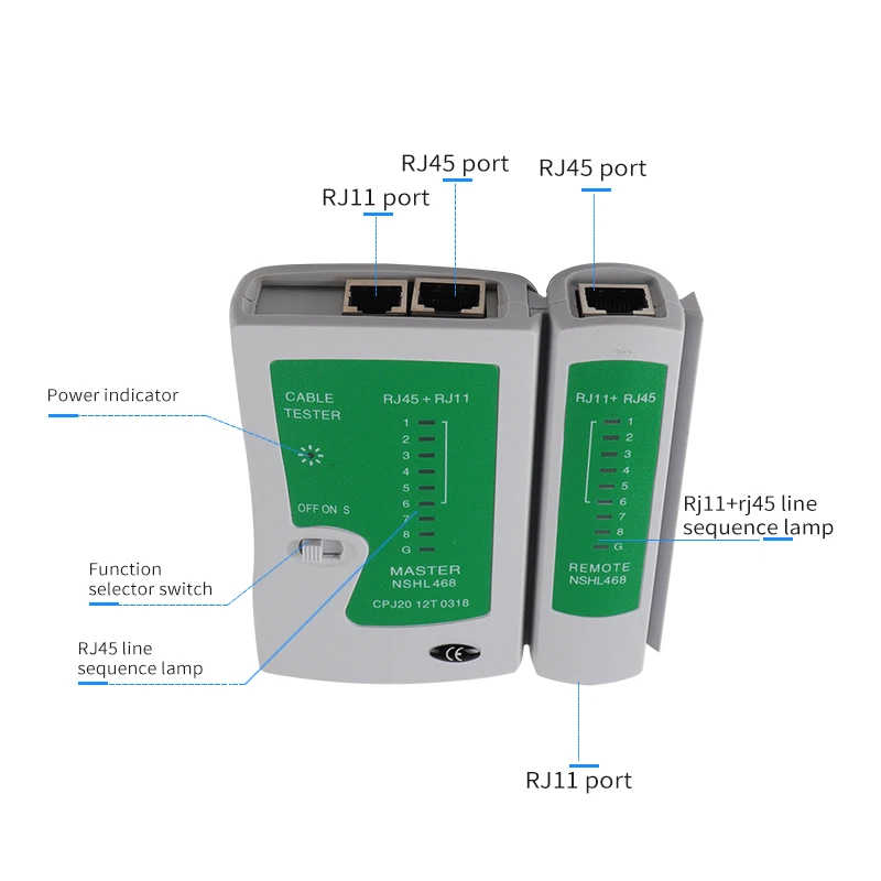 Tester kabel UTP Tester kabli sieciowych szczypce do kabli szczypce do zaciskania sieciowego Tester kabel internetowy tester kabla lan szczypce rj45