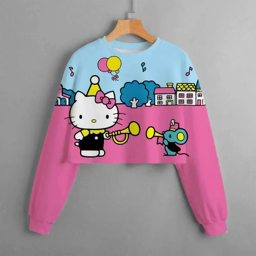 Disney Co-branded Fashionable Girls\' Sweatshirt Thin Autumn Children\'s 2024 New Model New Classic Round Neck Pullover Top