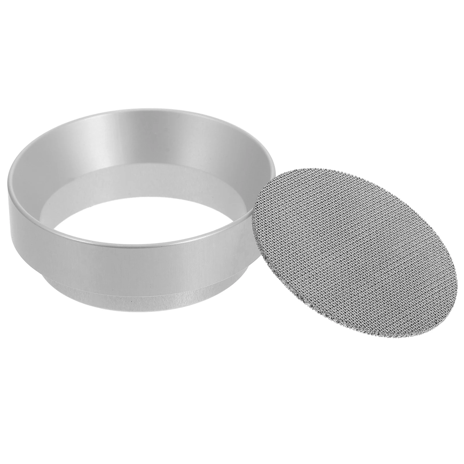 

Coffee Magnetic Dosing Ring Powder Catcher Handle Filter Set 51mm Aluminum Alloy Espresso Funnel Stirrer Puck Screen