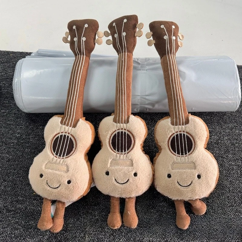 

Jellycat with tags summer new collection musical instrument ukulele cute plush toy guitar soft doll birthday gift stuffed doll