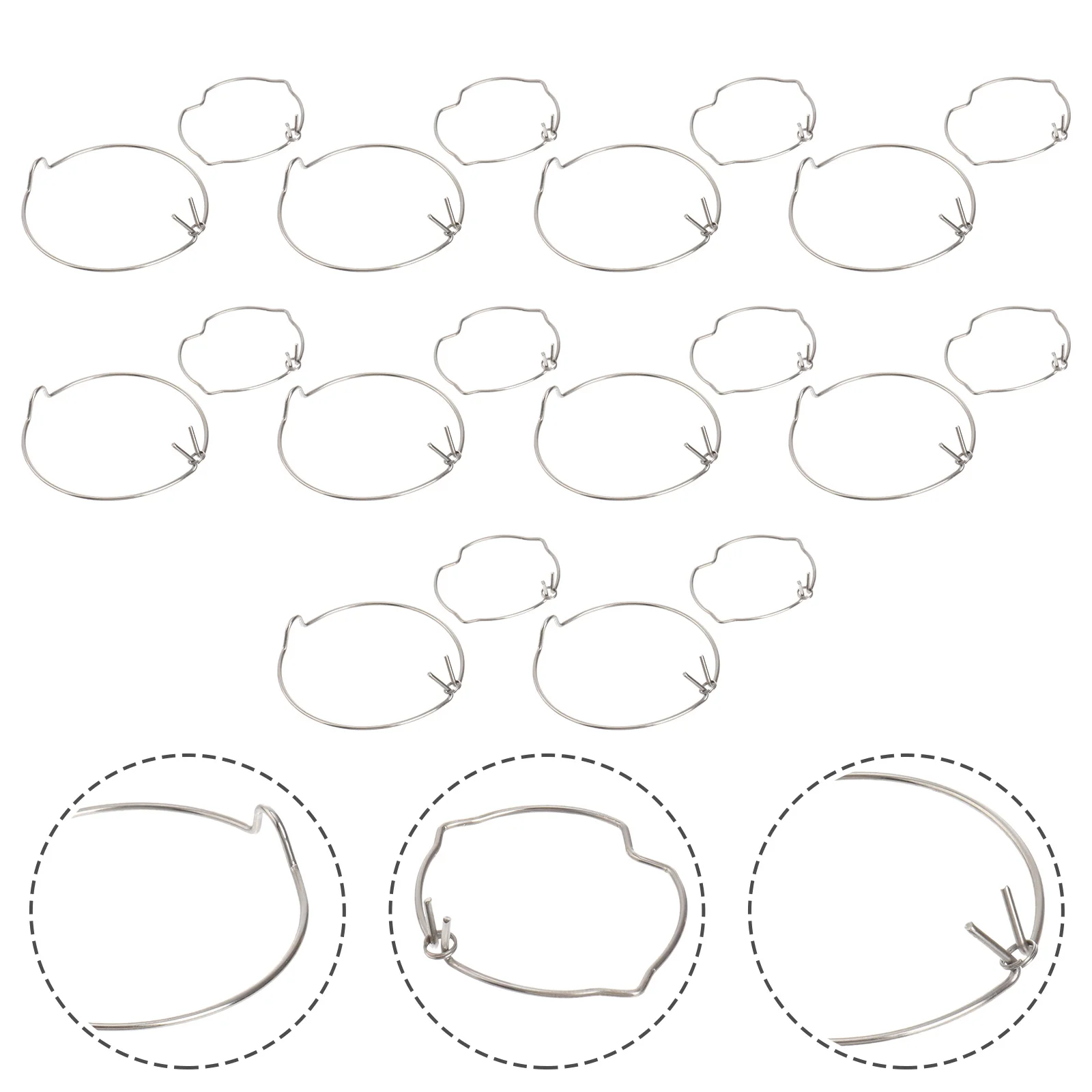 20PCS Downlight Spotlight Clamp for 35-54mm Bulb Holders LED Halogen Metal Durable Family Garage Office Hardware