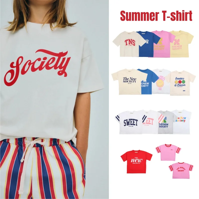 

2026 Summer New TNS Stripes Sport Series Children's Short-Sleeved Shirt Collection