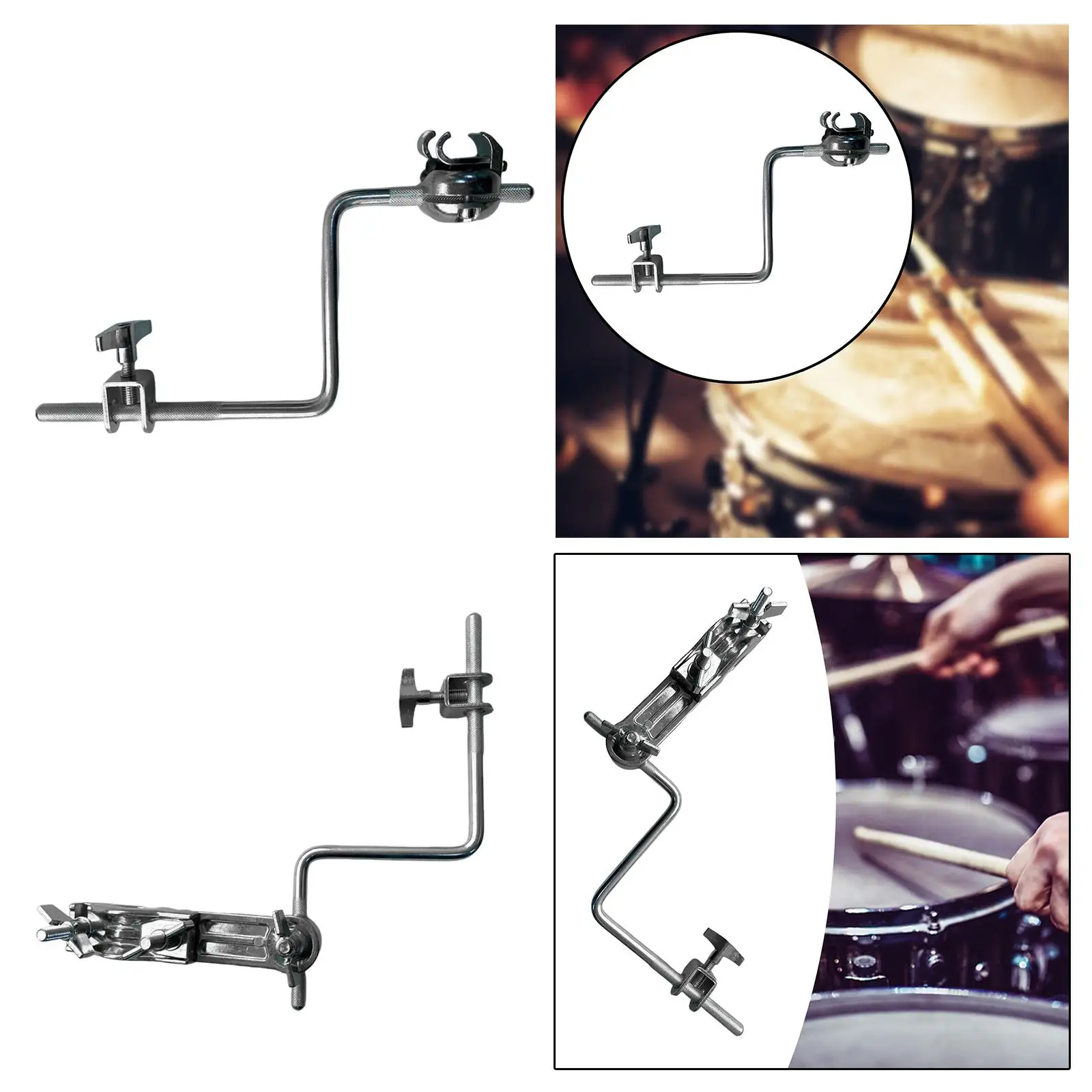 Cowbell Mount Bracket Sturdy Mounting Accessories Parts Percussion Mounting Arms