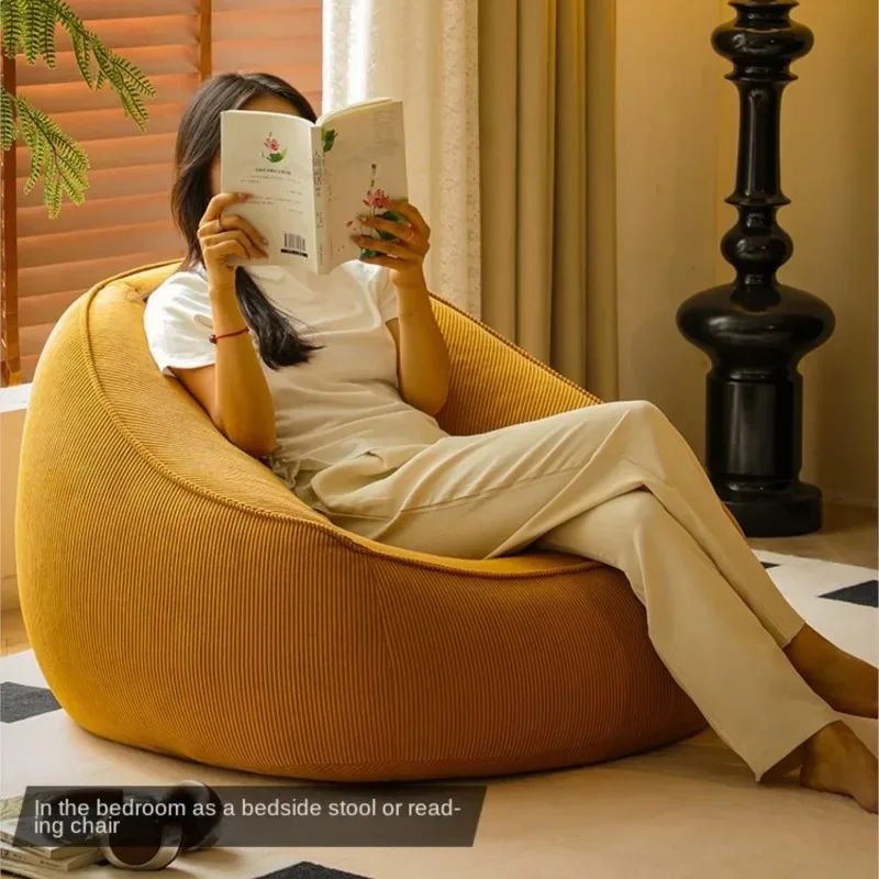 

Olevo Wooden Bean Bag Lazy Sofa Single Can Travel To Sleep Tatami Bedroom Balcony Leisure Small Sofa Living Room 2025 New Style