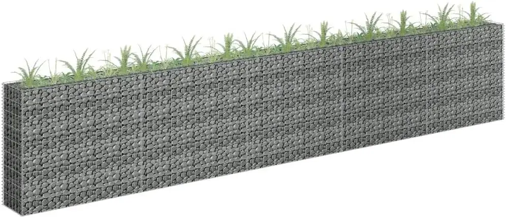 Raised Bed - Galvanized Steel Construction - Easy Assembly, Durable and Rustproof - Ideal for Garden or Patio, Silver - 177.2