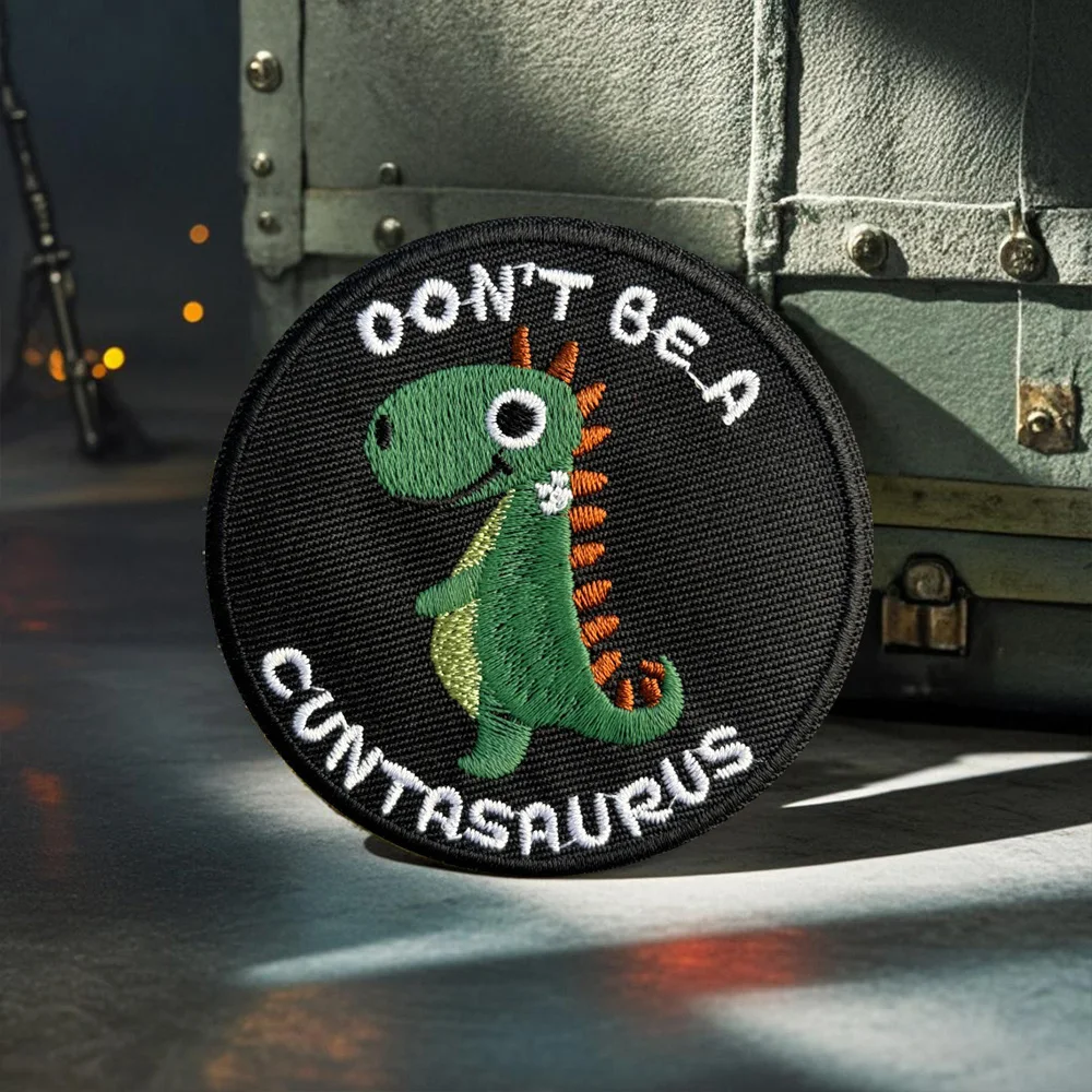 Parche táctico velcro Cuntasaurus morale para ropa y mochila