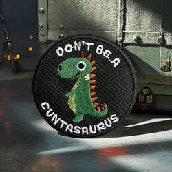 Parche táctico velcro Cuntasaurus morale para ropa y mochila