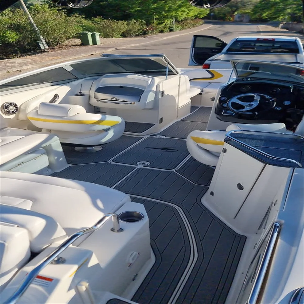 2011-2018 Monterey M3 Cockpit Pad Boat EVA Foam Faux Teak Deck Floor Mat SeaDek MarineMat Gatorstep Style Self Adhesive ZA