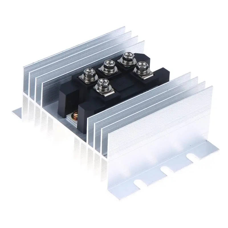 【CCA】MDS100A/1600V Three Phase Rectifier Bridge Installing The W-95 Heatsink Three Phase Biode Bridge Rectifier 100A