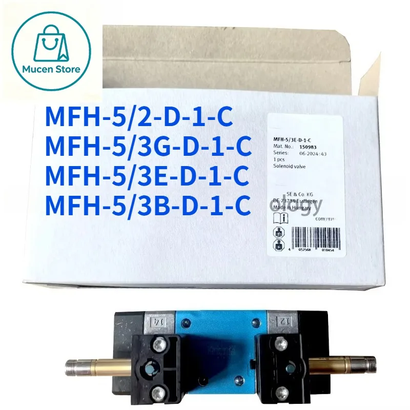 Original Fst MFH Series Solenoid Valve MFH-5/2-D-1-C MFH-5/3G-D-1-C MFH-5/3E-D-1-C MFH-5/3B-D-1-C 5/2 5/3 Way Pneumatic Valve