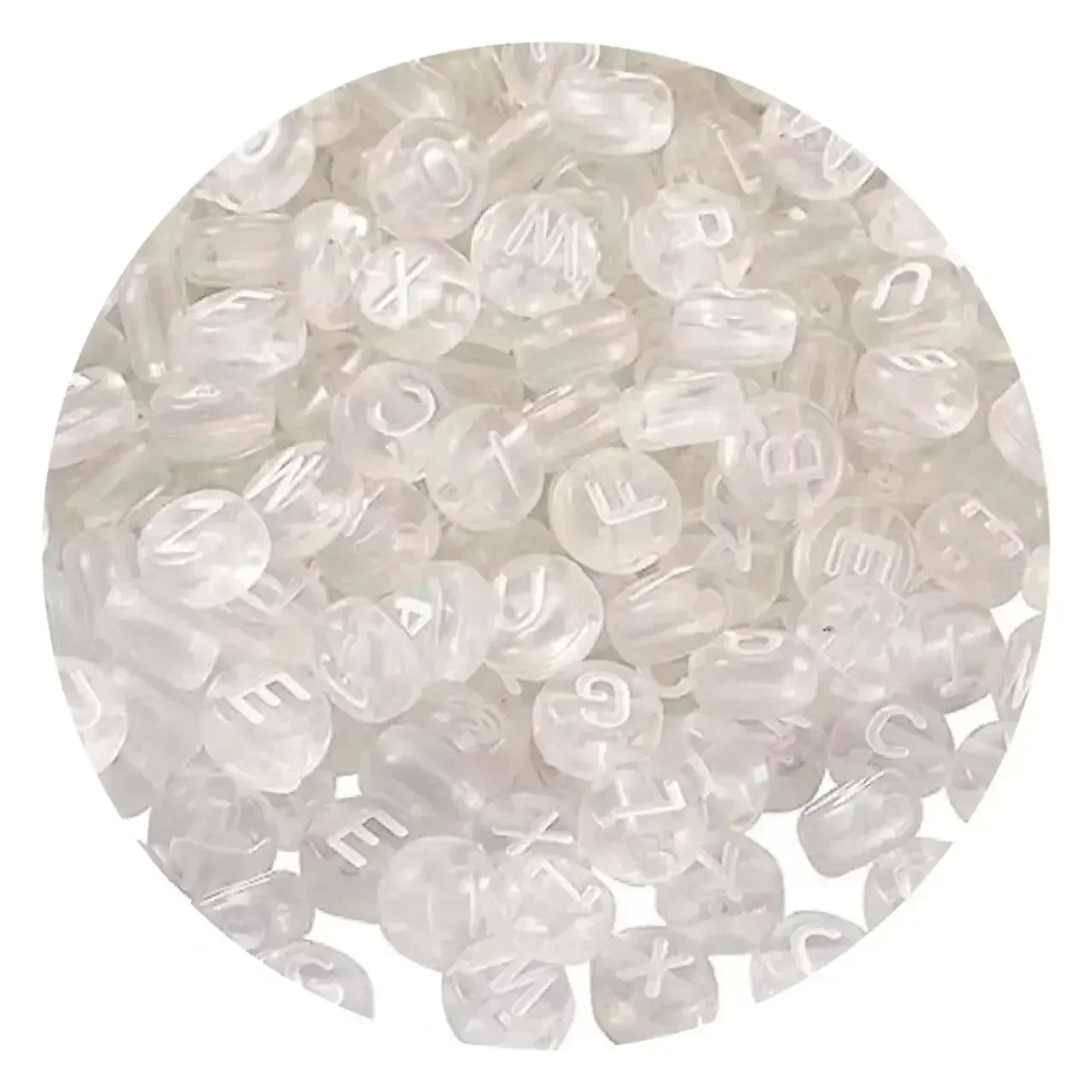 Acrylic Multicolor Letter Beads, 100-500pcs
