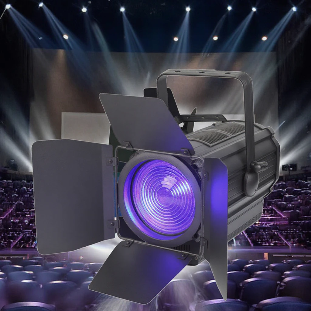 SAILWIN Stage Lighting Equipment 300W DMX512 LED Fresnel Light 4in1 RGBW ZOOM LED Spotlight For Theater Party Event