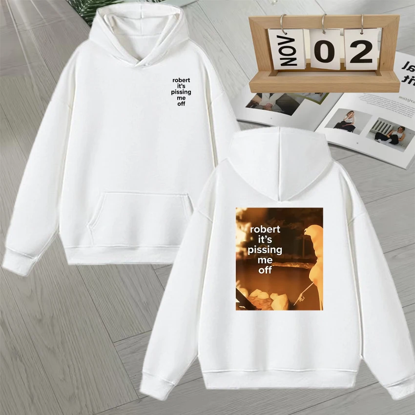 ماركوس الدودة روبرت ميمي بلوزات مطبوعة على الوجهين للرجال والنساء الصوف موضة شعبية هوديس الخريف الشتاء البلوفرات #2