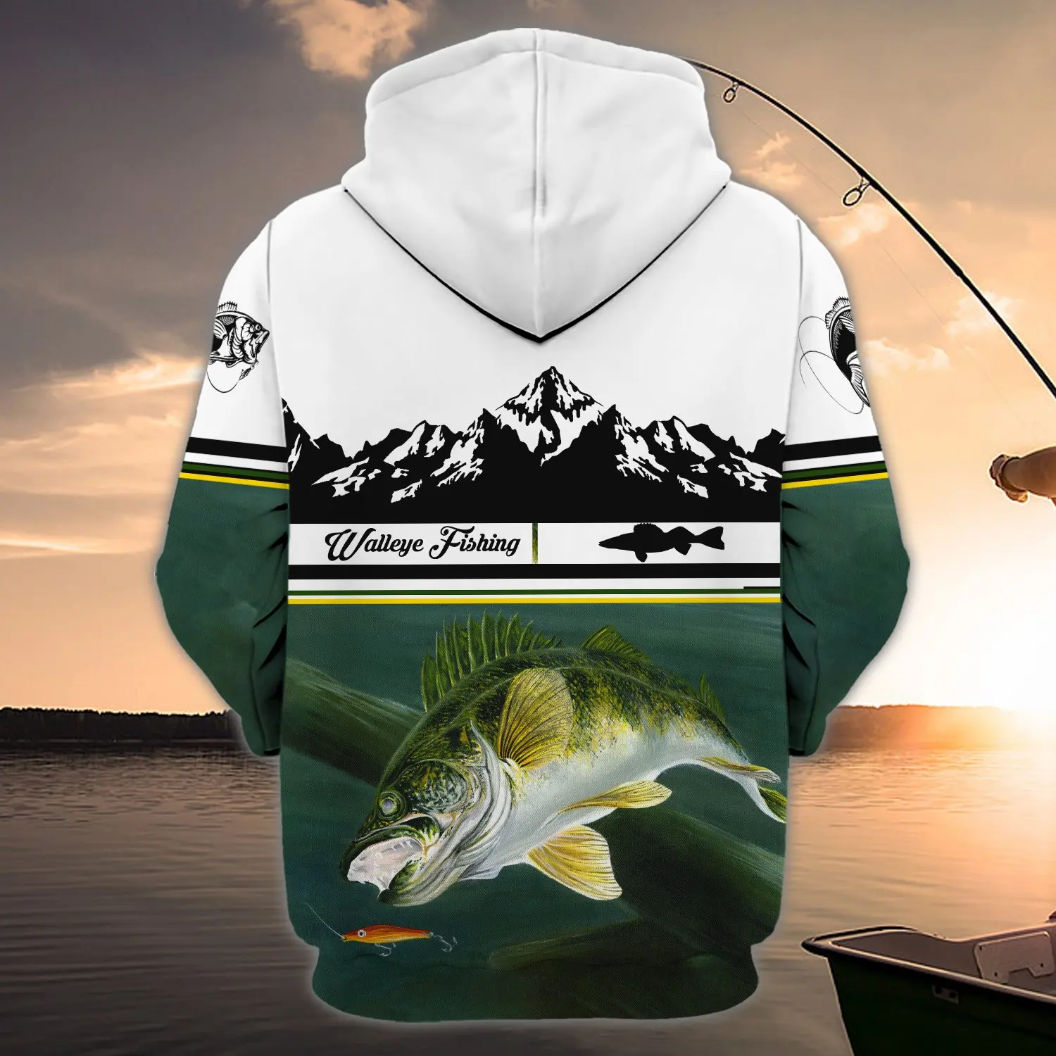 Sudadera con capucha KJ888 – Estampado 3D y cremallera unisex - imagen 2