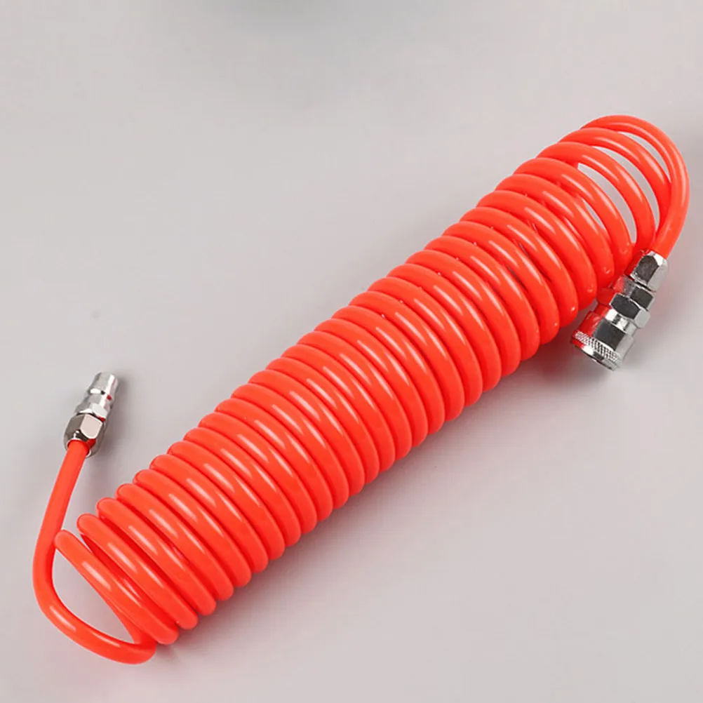 Air Compressor Spring Hose 50Ft Flexible Air Tube Replacement High Pressure Resistant for Workshop Use Easy Installation - view 4