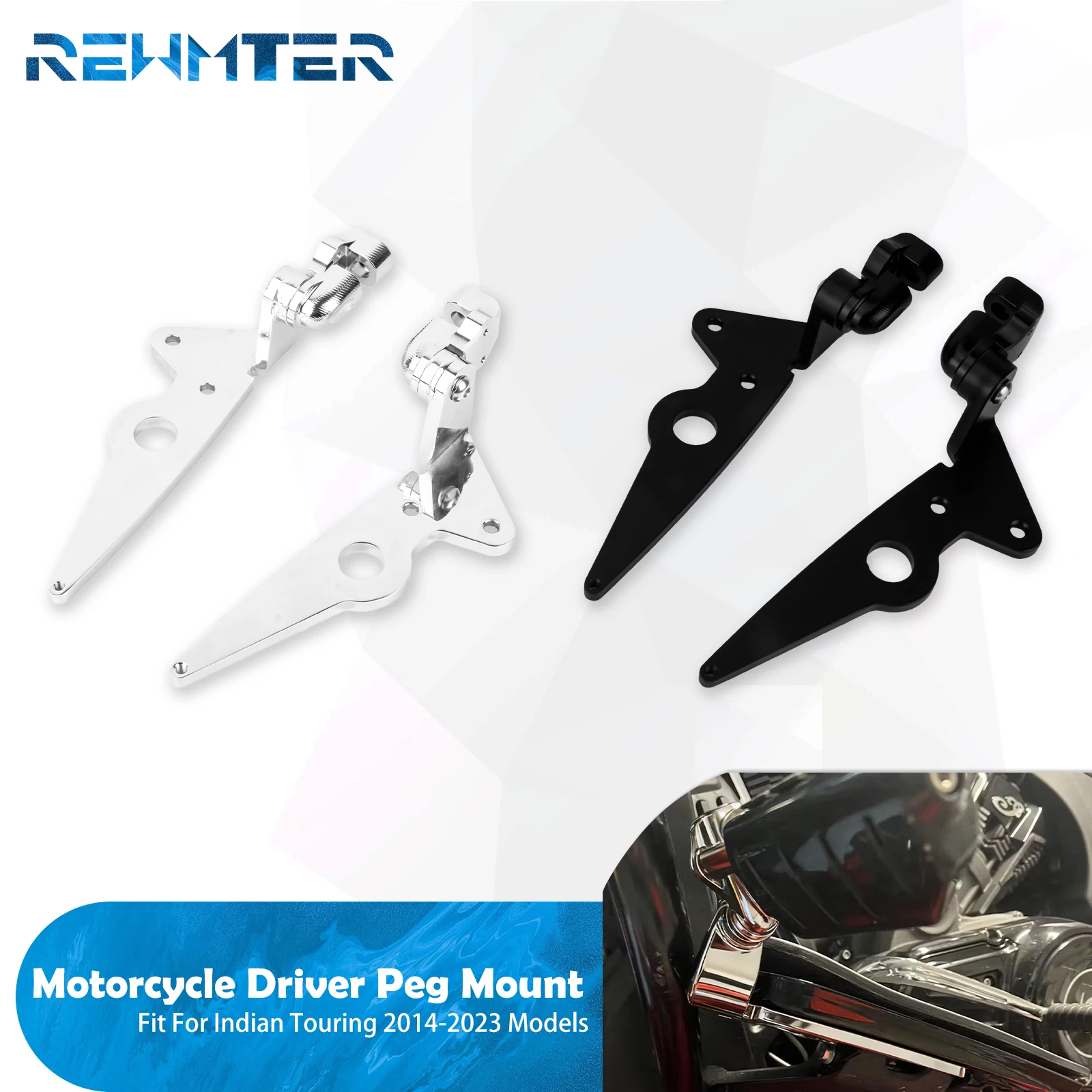 

Motorcycle Footrest Driver Highway Footpegs Pedal Bracket For Indian Challenger Limited Chief Chieftain Roadmaster 2014-2023