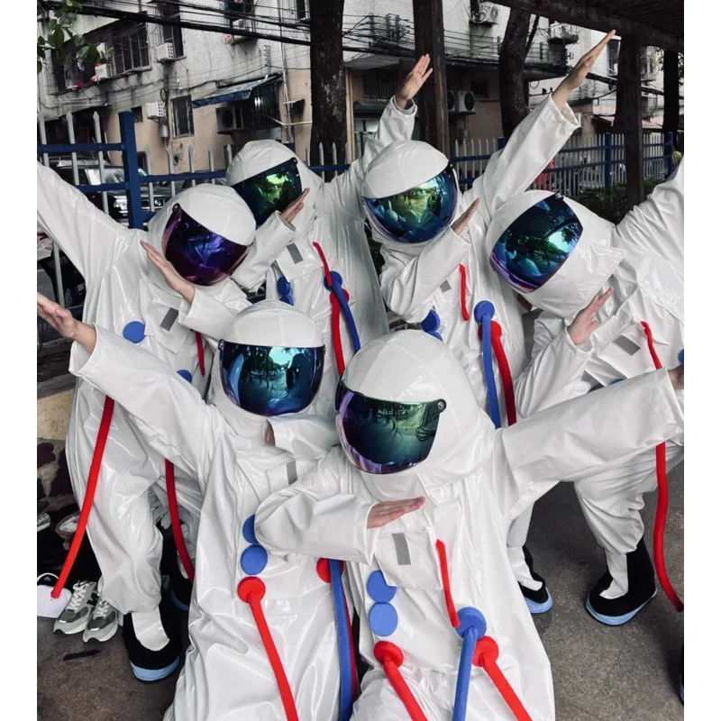 Kinder Größe Cosplay Astronaut Raumfahrer Luft-und Raumfahrt Anzug Maskottchen Kostüm Werbung Zeremonie Kostüm Party Tier Karneval