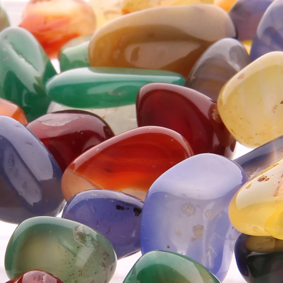 

0.5-2Cm 100G Natural Colorful Agate Stones Gemstone Healing Stone For Tumbling Polishing Cabochons Collecting Decor
