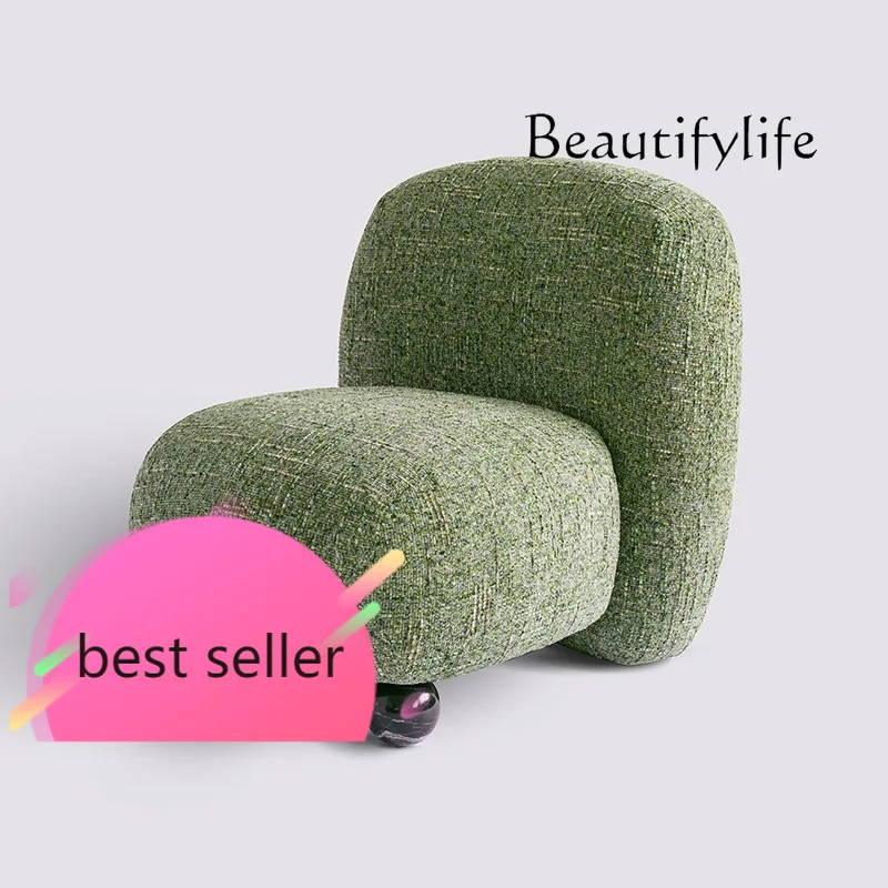 

Tr Morro Vanity Chair Italian Minimalist Living Room Single Sofa Designer Retro Chair Mixed Leisure Fauteuils De Salon Furniture