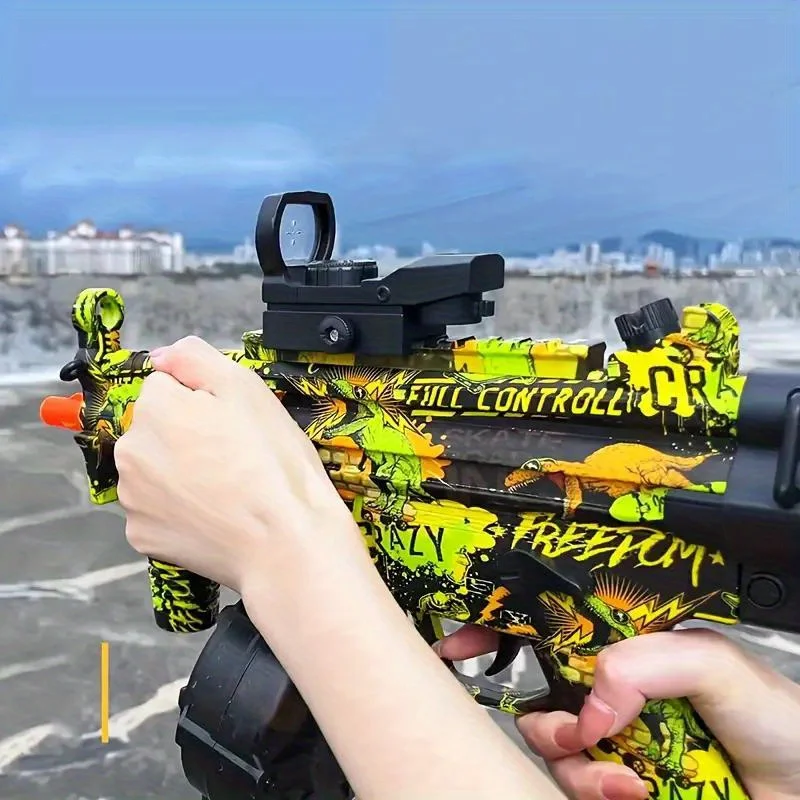 Elektrischer Splatter-Ballblaster, großer Orby-Pistolen-Gel-Ballblaster mit Trommel, 7,4-V-Akku, manueller und automatischer Modus