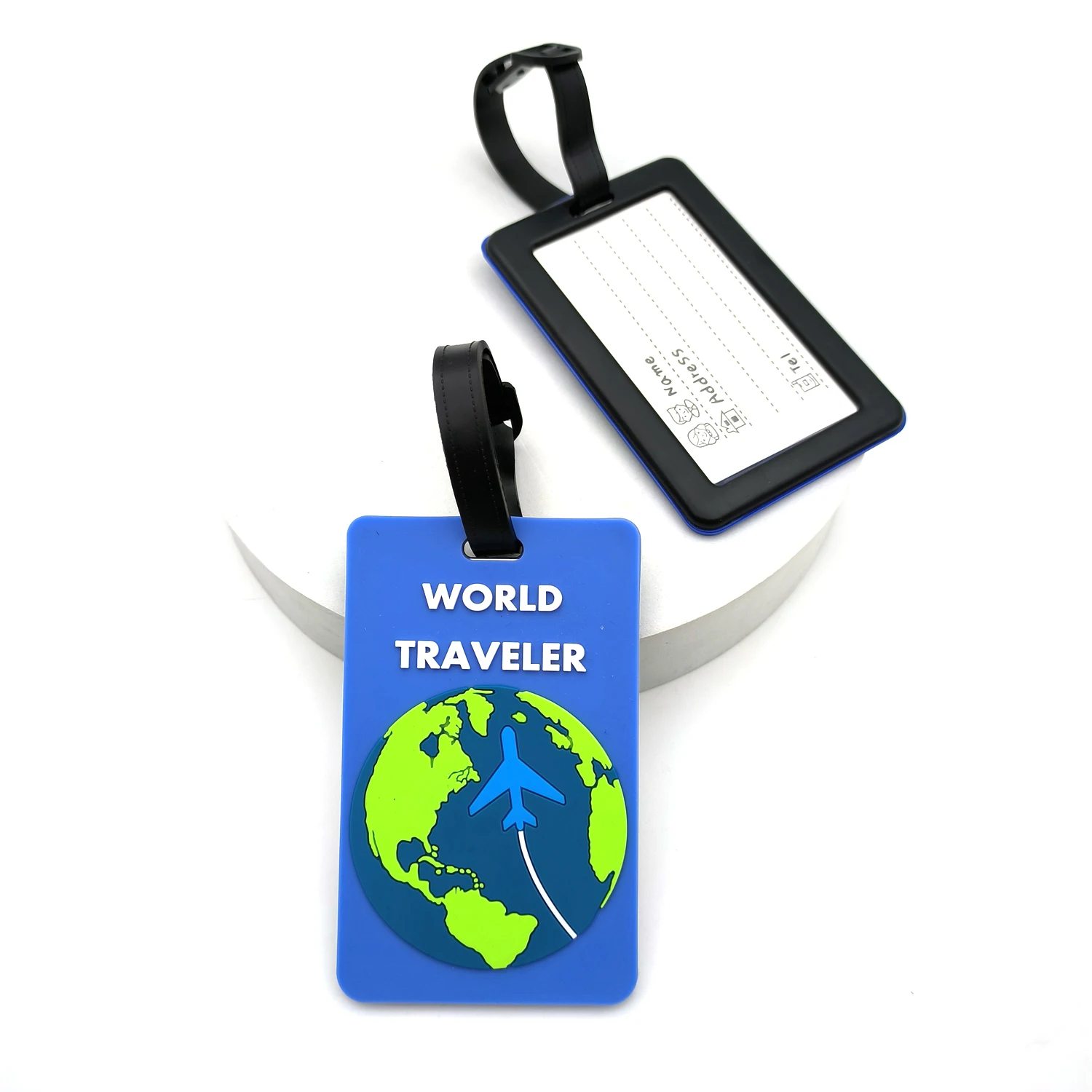 1PCS Travel Accessories Luggage Tag Creative  Suitcase Fashion Style Silicon Portable Travel Holder