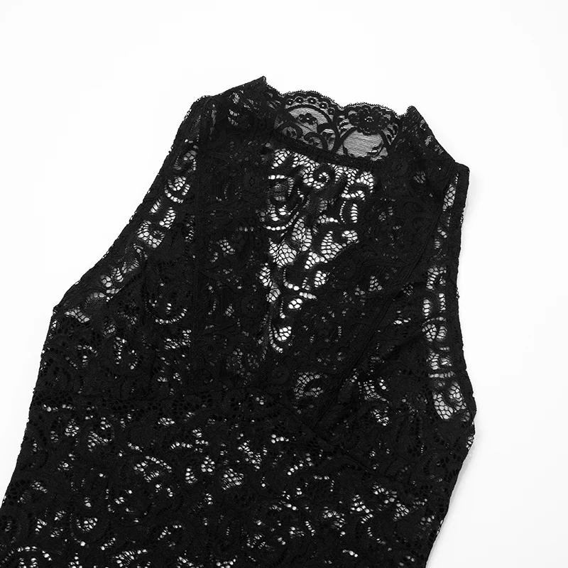 CUTENOVA الصيف المرأة فستان من الدانتيل الخامس الرقبة أكمام المحاصيل الأعلى مع الدانتيل تقليم مثير عادية ناضجة وهوتي فتاة المحاصيل الأعلى