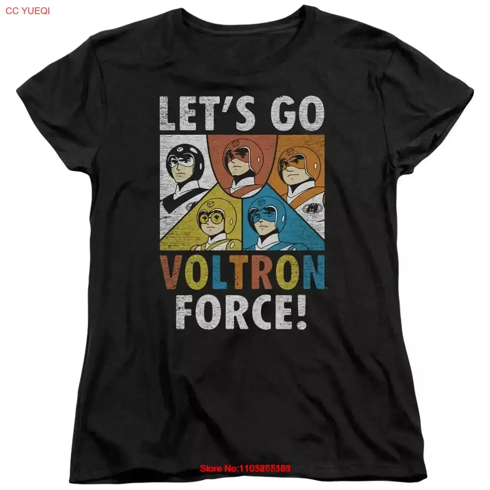 Voltron Force Women's T Shirt vintage Washed Soft Stretched streetwear homme Breathable graphic fashion Stylish Slightly