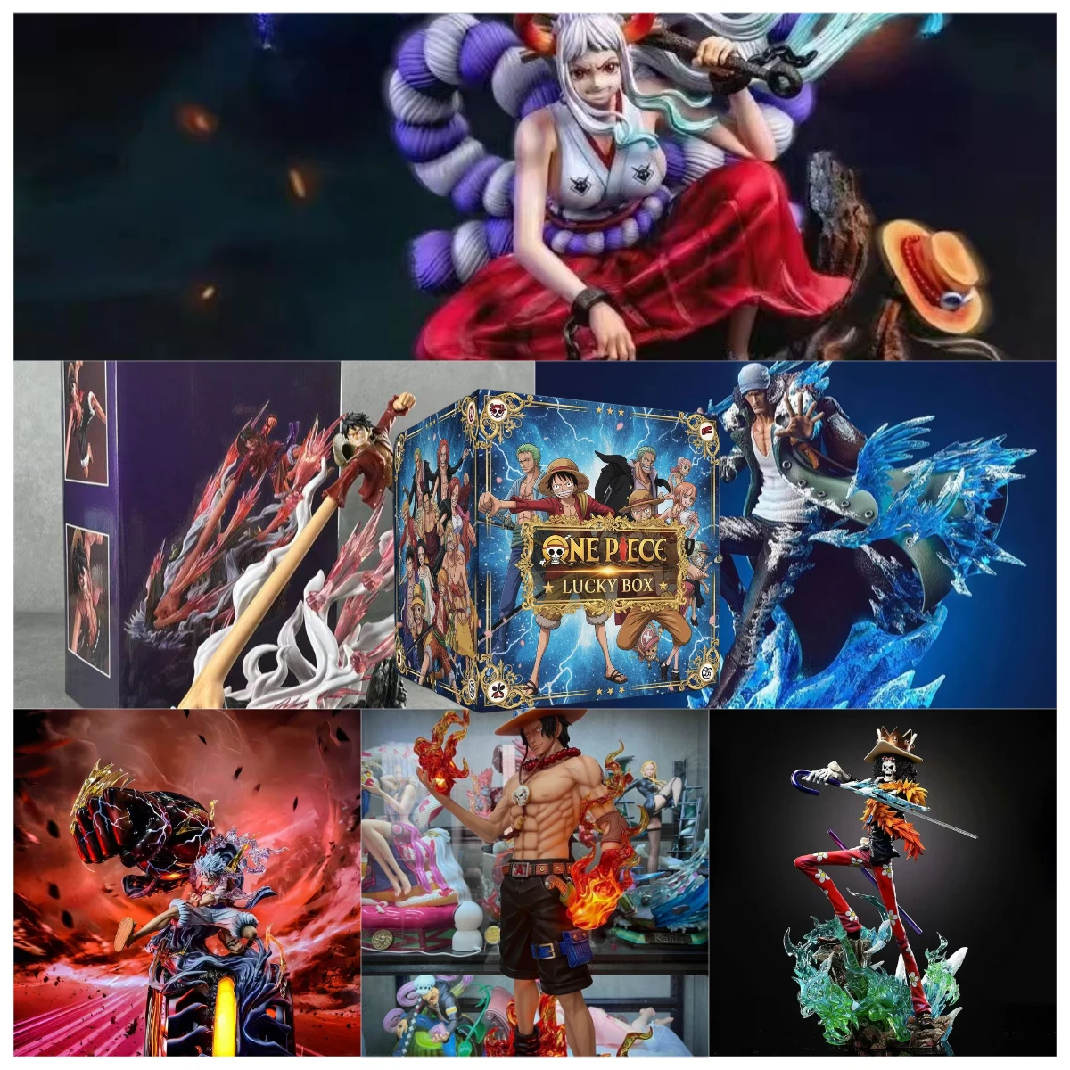 ワンピース アニメ フィギュア シリーズ コレクション ブラインドボックス、ランダムキャラクターでコレクションを完成、ルフィとゾロが登場
