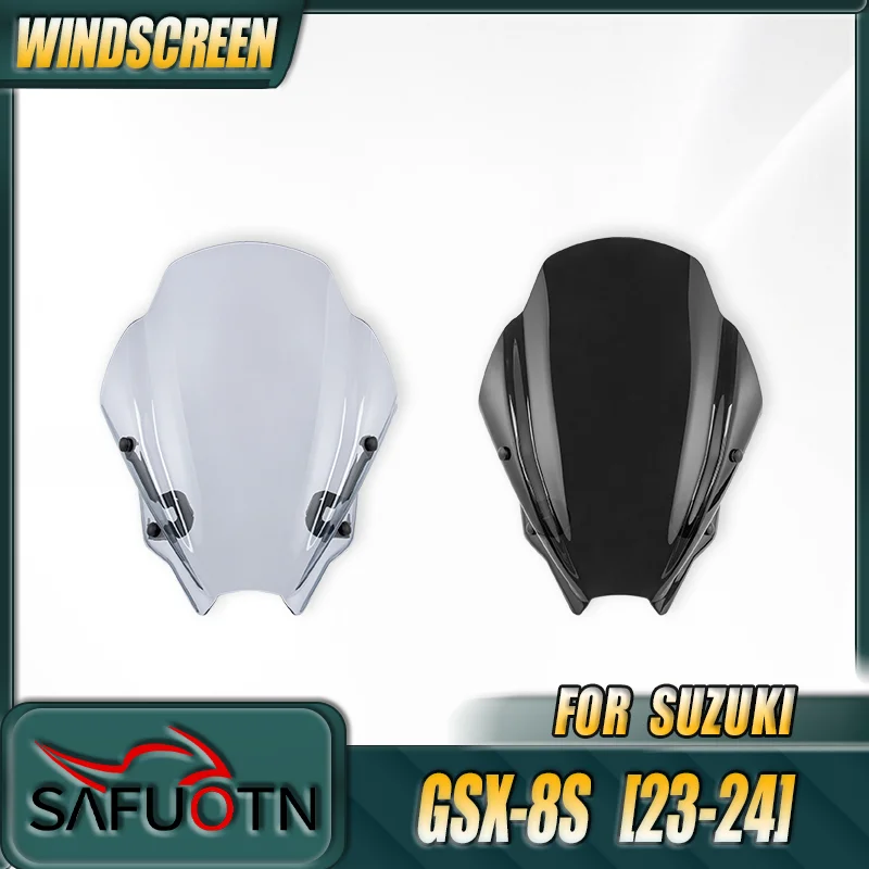 

Motorcycle Air Wind Screen Shield Deflector Accessories Windshield Windscreen For Suzuki GSX-8S 2023 2024 GSX8S