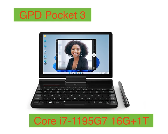 Ready Stock! GPD Pocket 3 Mini Laptop Core i7-1195G7 Win 10 Home 8 Inch  Mini Laptop Mini Gaming Pc Pocket Laptop - AliExpress