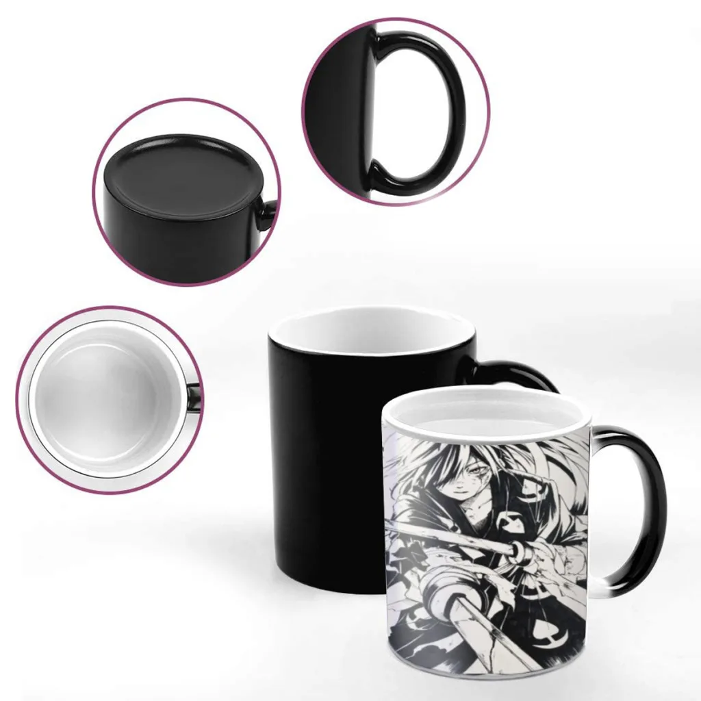 Anime Dororo Magic Hot Cold Heat Temperature Sensitive Color-Changing Coffee Tea Milk Mug Cup