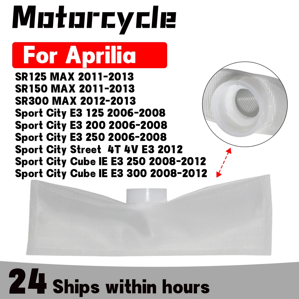Filtro de Bomba de Combustible para Motocicleta Aprilia Atlantic 300 Sport City Cube IE E3 125 250 300 Scarabeo IE Light 125 200 Caponord 1200