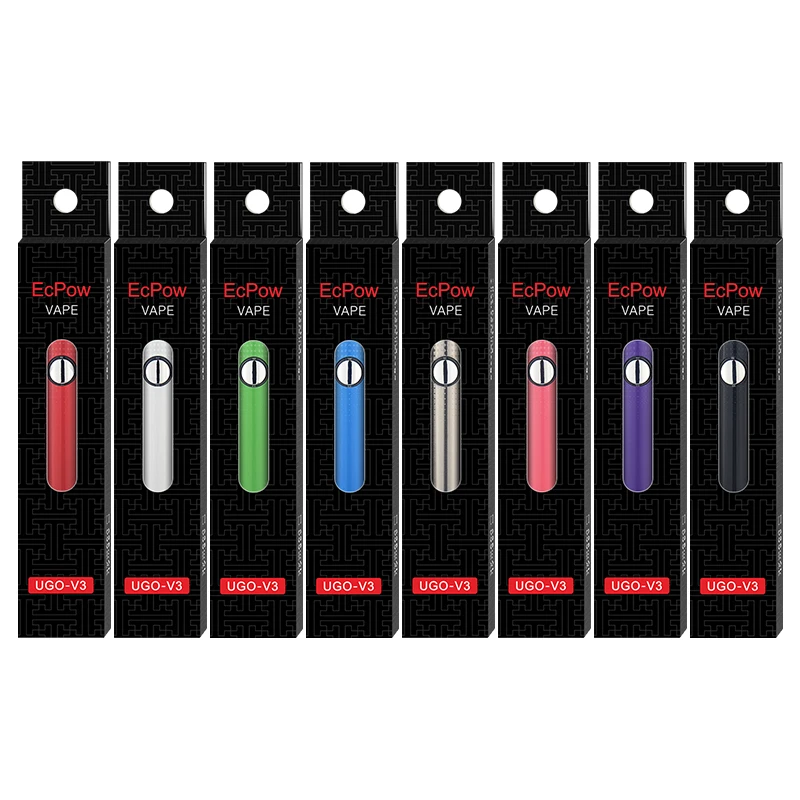 MOQ 1Pcs 100% Quality UGO Cigarettes Batteries UGO-V3 650mAh 900mAh 510 Thread Vape Pen Variable Voltage ego C Twist Vapes Cartr