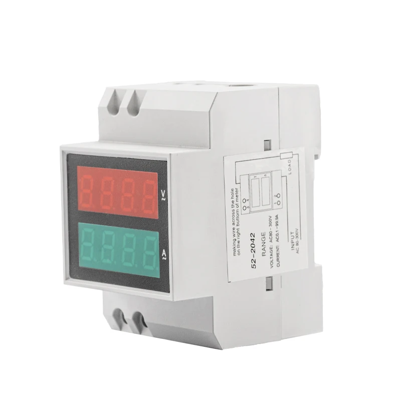 3PCS D52-2048 Voltmeter Ammeter AC200-450V LED Digital Multi-function Power Meter