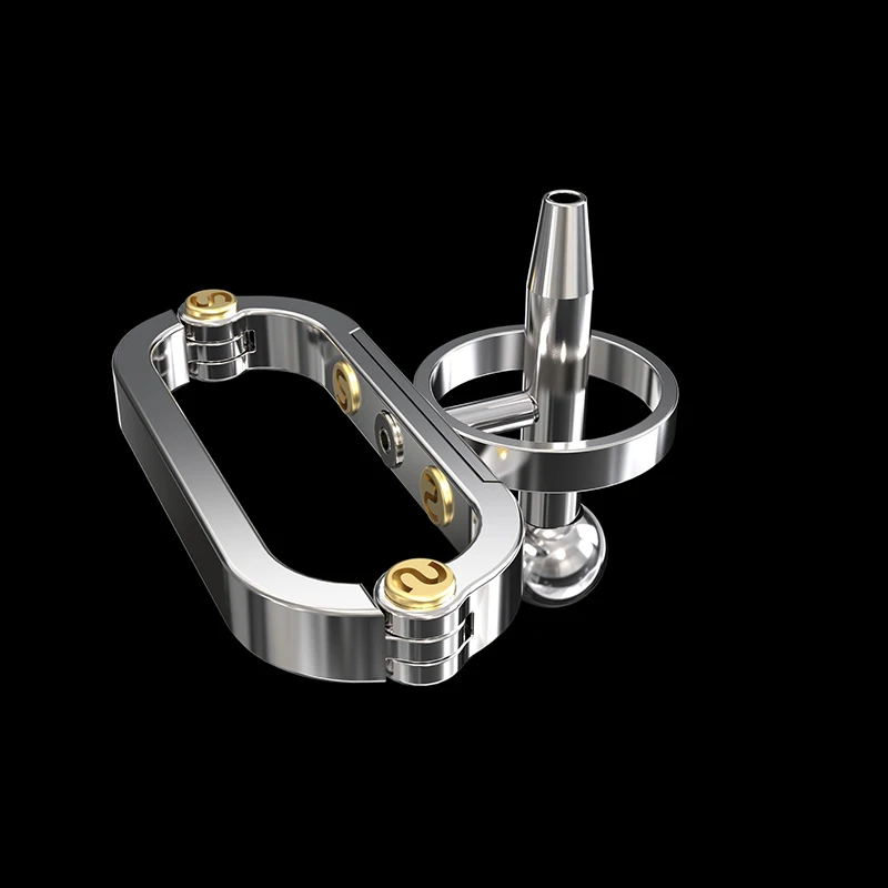 2024 Stainless Steel The COCKLE Male Chastity Device Metal PA Cock Cage Penis Ring Bondage Belt Adult Sex Toy S004