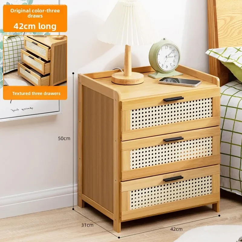 Multi-functional Bedroom bedside table drawer storage cabinet living room snack locker storage box bedside storage cabinet