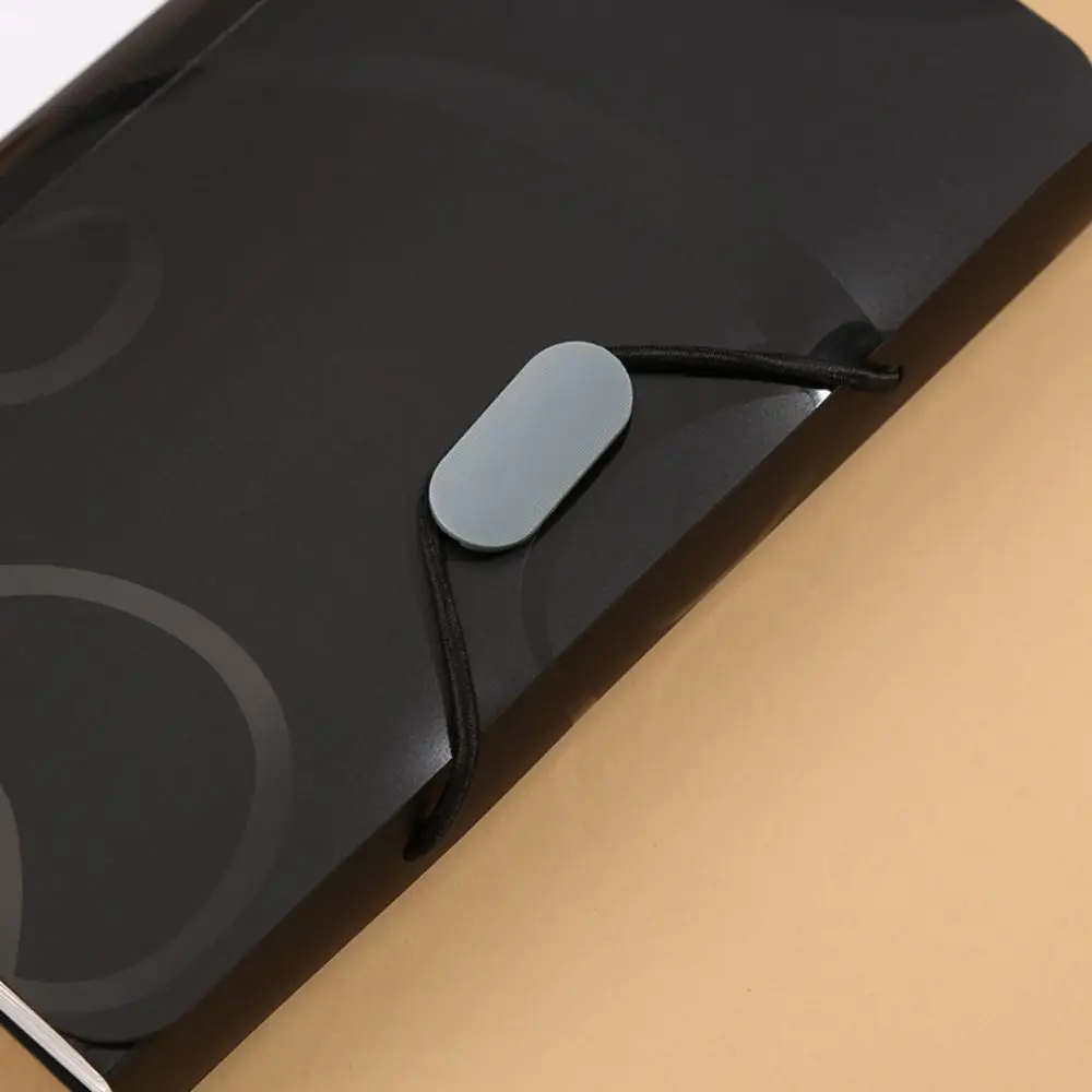 Stripe Rainbow Organ Bag Wear-resistant Spring Rope A6 File Storage Bag Large-capacity 13-grid Bill Package Storage Document