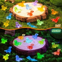 30PCS Mini Lizards Glow At Dark Luminous Tiny Lizard Miniature Figures for DIY Micro Moss Landscape Crafts Dollhouses