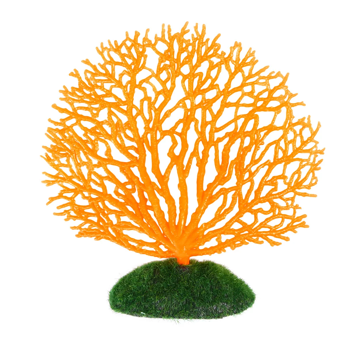 

Fluorescent Sea Iron Tree Decor For Aquarium Orange Artificial Coral Fish Tank Ornament Fake Coral Nontoxic Lifelike